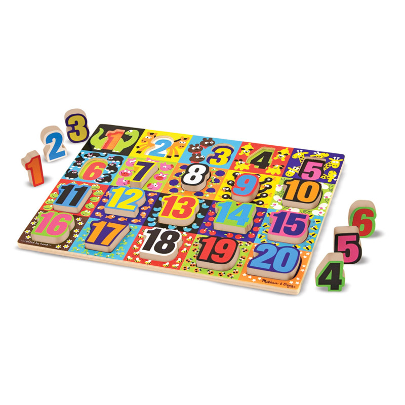 Jumbo Numbers Chunky Puzzle, 12'' x 16'', 20 Pieces