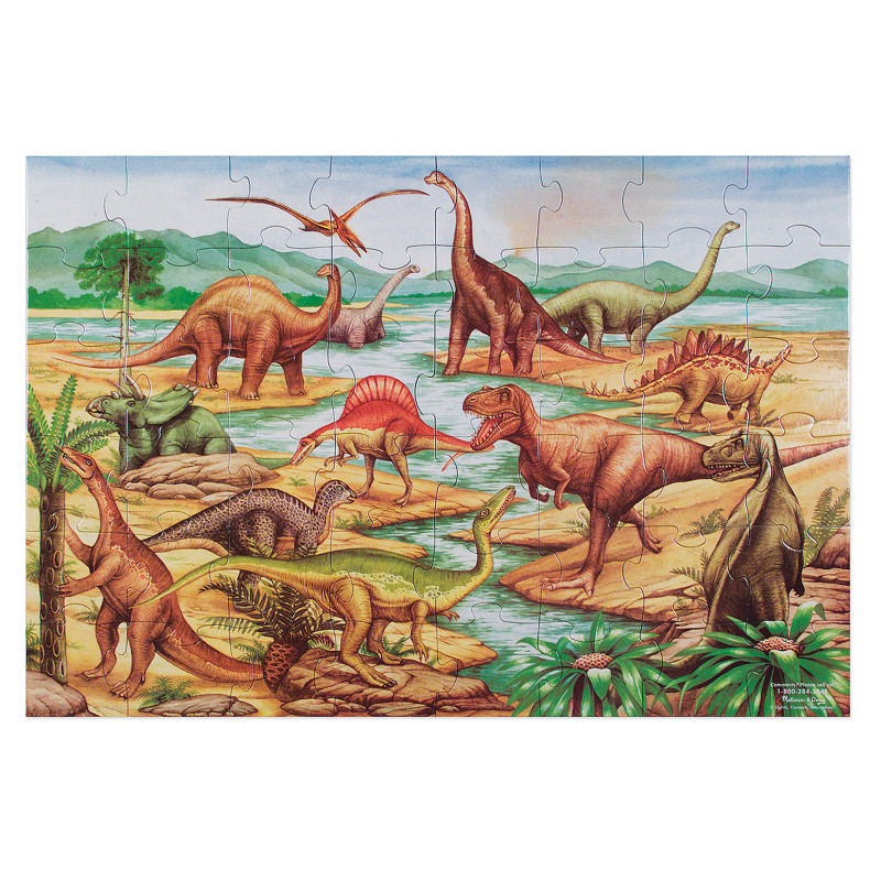 Dinosaurs Floor Puzzle, 24'' x 36'', 48 Pieces