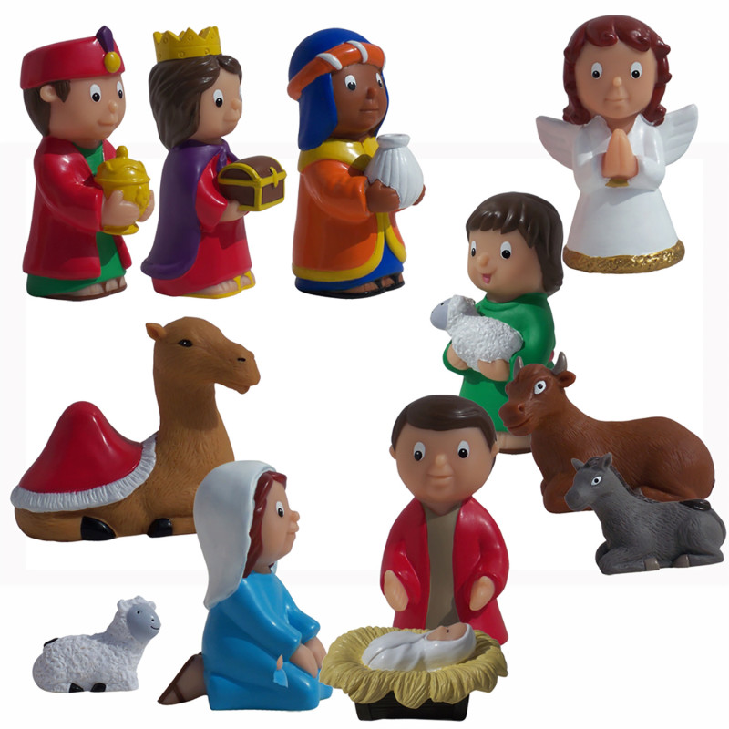 Nativity Set, 5'', 12 Pieces