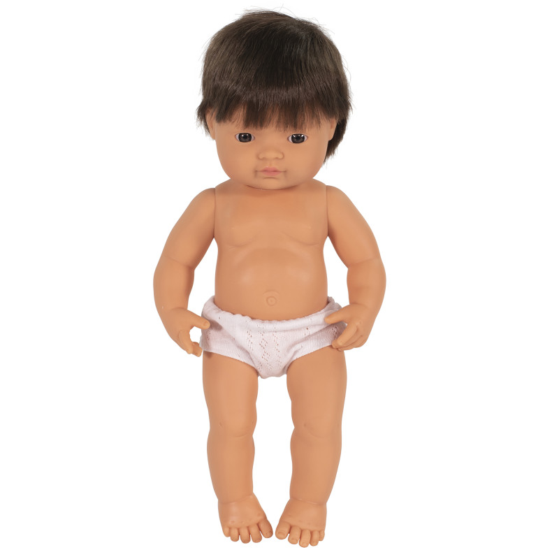Anatomically Correct 15'' Baby Doll, Caucasian Boy, Brunette