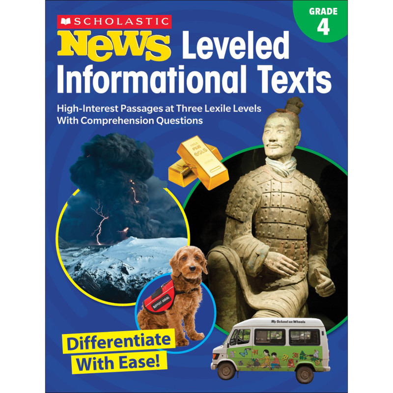 News Leveled Informational Texts Workbook, Grade 4