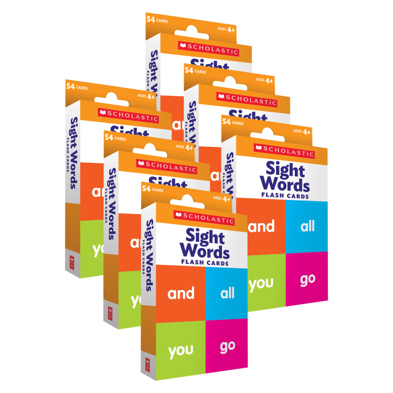 Flash Cards: Sight Words, 6 Packs