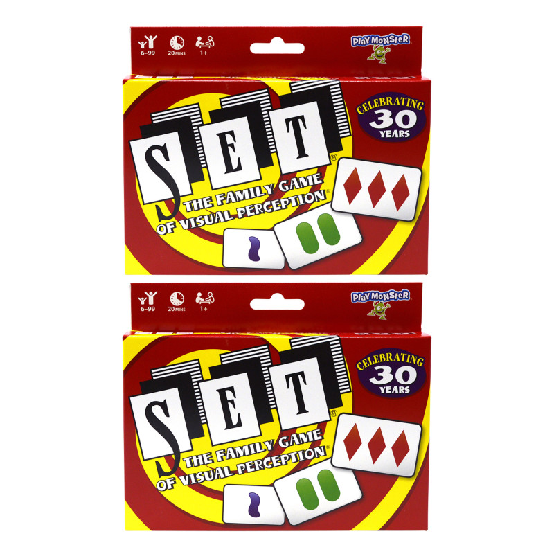 SET The Family Game of Visual Perception, Pack of 2