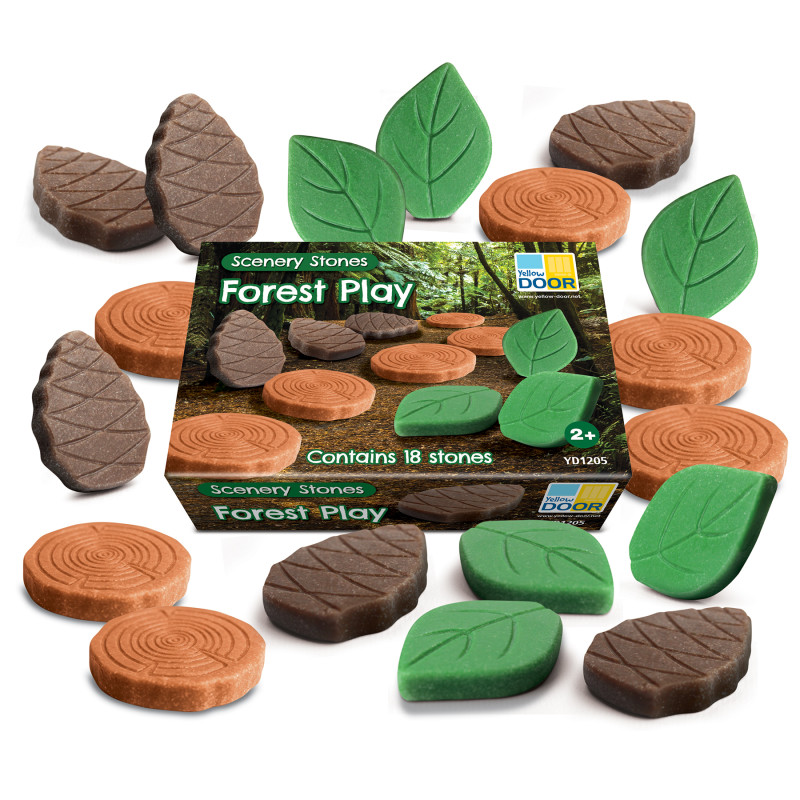Scenery Stones &ndash; Forest Play, Set of 18