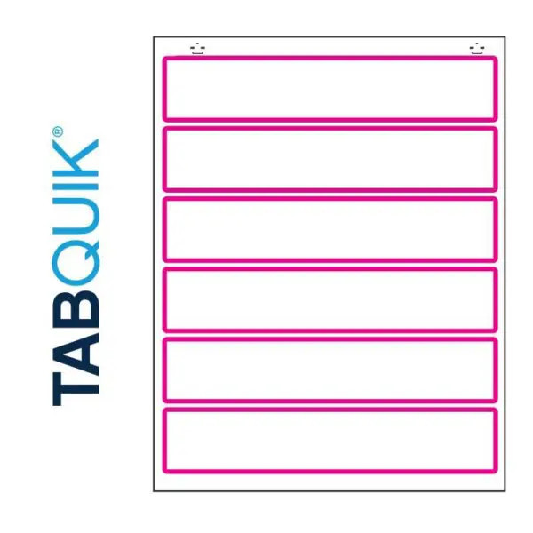 TABQUIK, Printer Labels, TABQUIK.com Internet Click Models, LASER, GBS NetLabels Match, 6 Labels/Sheet, 300 Labels plus 300 Clicks
