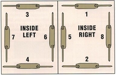 End Tab File Folder With Fasteners in Positions 3 & 5 - Pink - Letter Size - 11 pt Stock with Reinforced Full End Tab -50/bx