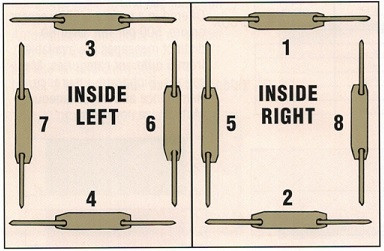YELLOW LEGAL Size Top Tab File Folder With 2" Bonded Fasteners in Positions 1 & 3 - Reinforced Straight Cut Tab - 11 Pt. Stock - 50/Box