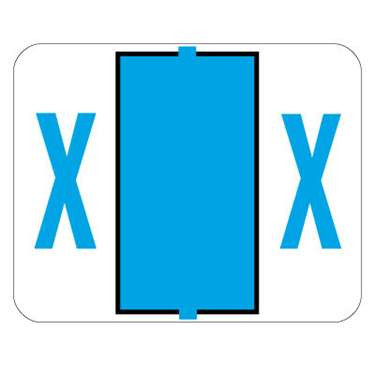 Amerifile Smead Compatible Alphabetic Labels - BCCS Series (Sheet) X- Lt. Blue