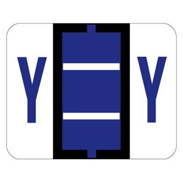 Amerifile Smead Compatible Alphabetic Labels - BCCS Series (Sheet) Y- Purple