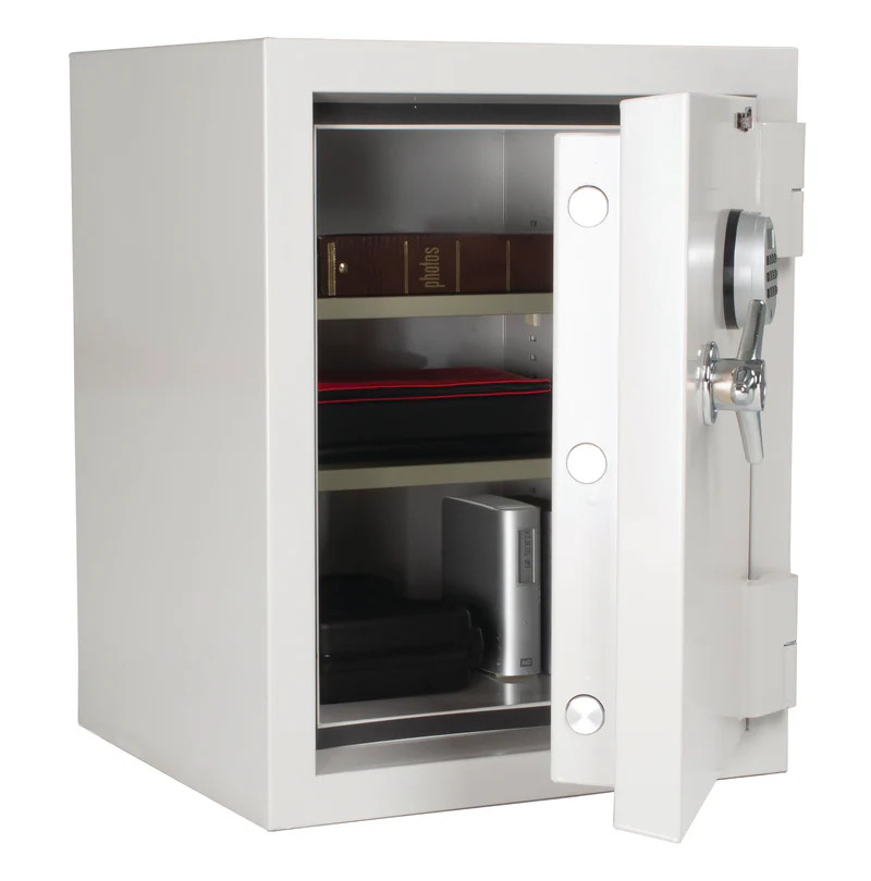 FireKing Fire Rated Safe - Electronic Lock - 15W 21H - 1 Hour Fire Protection - KF2115-1WHE-Open with stuff