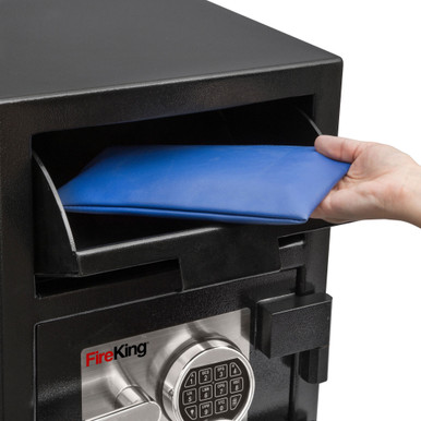 FireKing Depository Safe - Front Loading Drop Slot - Electronic Lock - SB2014-BLELMS
