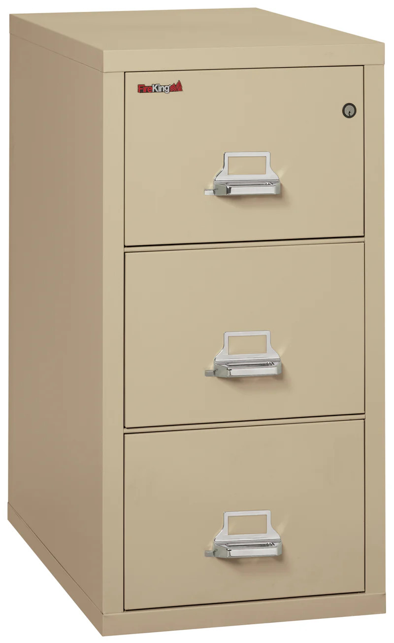 FireKing Classic High Security Vertical Fireproof File Cabinet - 3 Drawer - 21W 31D - Legal - 3-2131-C