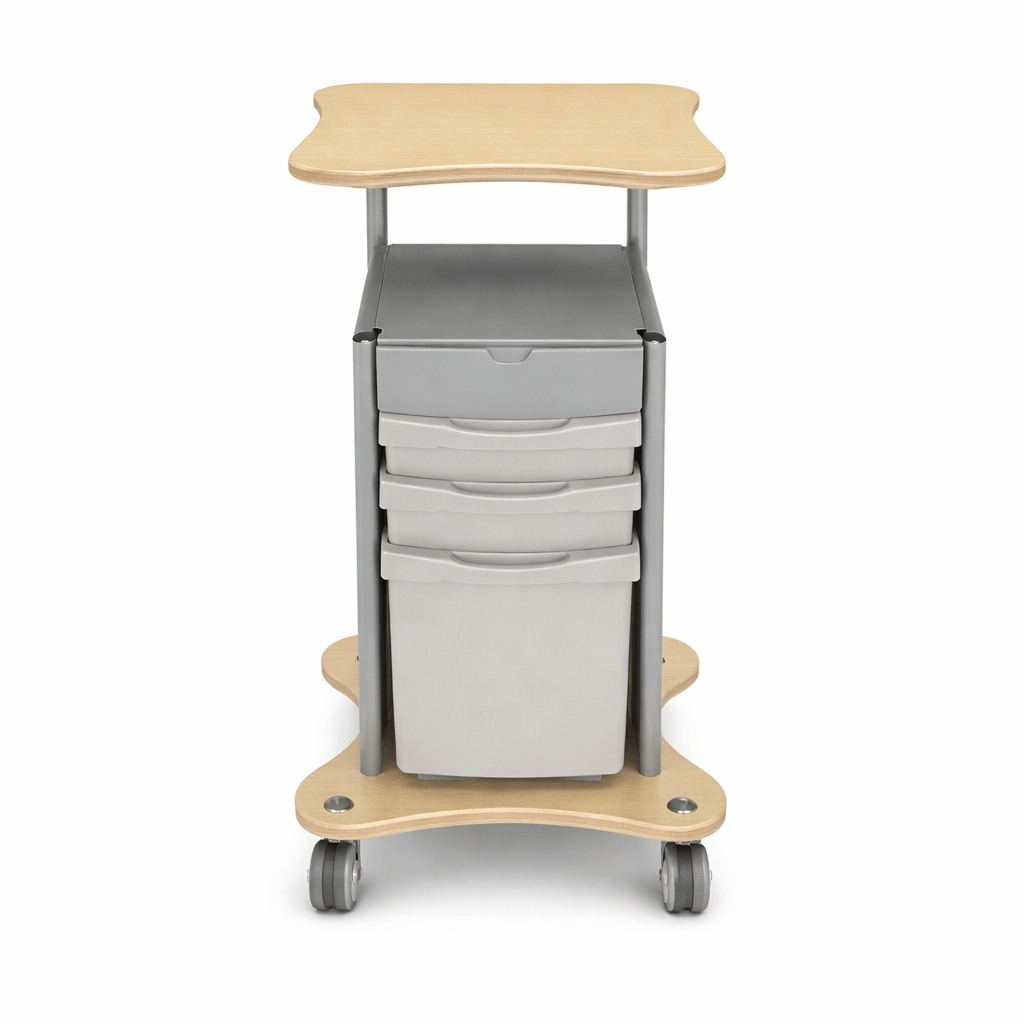 Gratnells MyBASE Mobile Teacher Cart with 3 Storage Trays