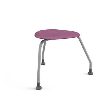 Purple 360 Backless Three-Leg Chair with Floor Glides