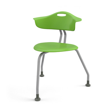 Green Apple 360 Three-Leg Chair with Back and Floor Glides
