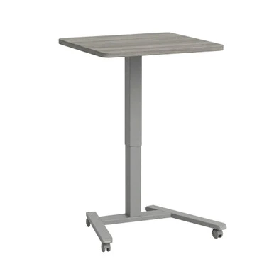 Grey Nebula/Fog Fuzion 22 x 26 Sit-to-Stand Table with Height-Adjustable Base and Locking Casters - alternate view (26