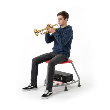 Black Backless 360 Classroom Chair with Bag Rack and Floor Glides - alternate view (26 in W x 18 in D x 26 in H)