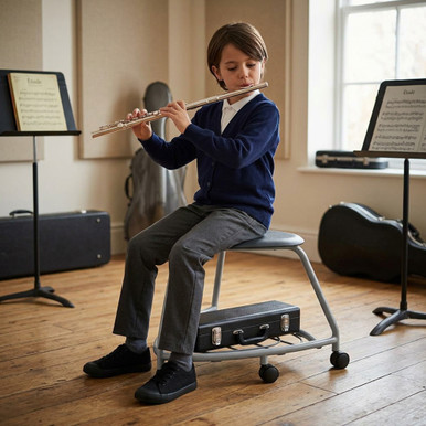 Purple Backless 360 Classroom Chair with Bag Rack and Hard Caster Wheels - alternate view (26 in W x 18 in D x 26 in H)