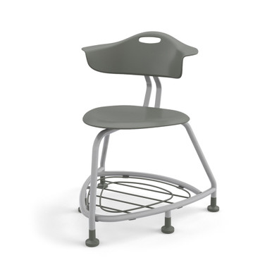 Storm 360 Classroom Chair with Back, Bag Rack and Floor Glides