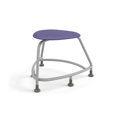 Navy Backless 360 Classroom Chair with Floor Glides