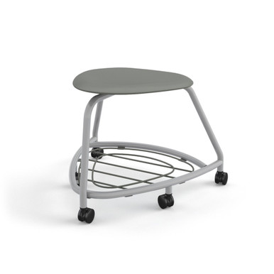 Storm Backless 360 Classroom Chair with Bag Rack and Hard Caster Wheels