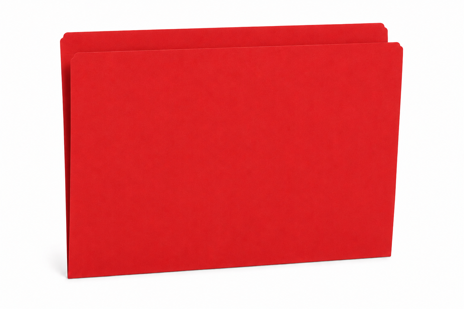 Top Tab Folder - 11Pt. Red - Legal Size with Reinforced Full Cut Tab - 100/BX