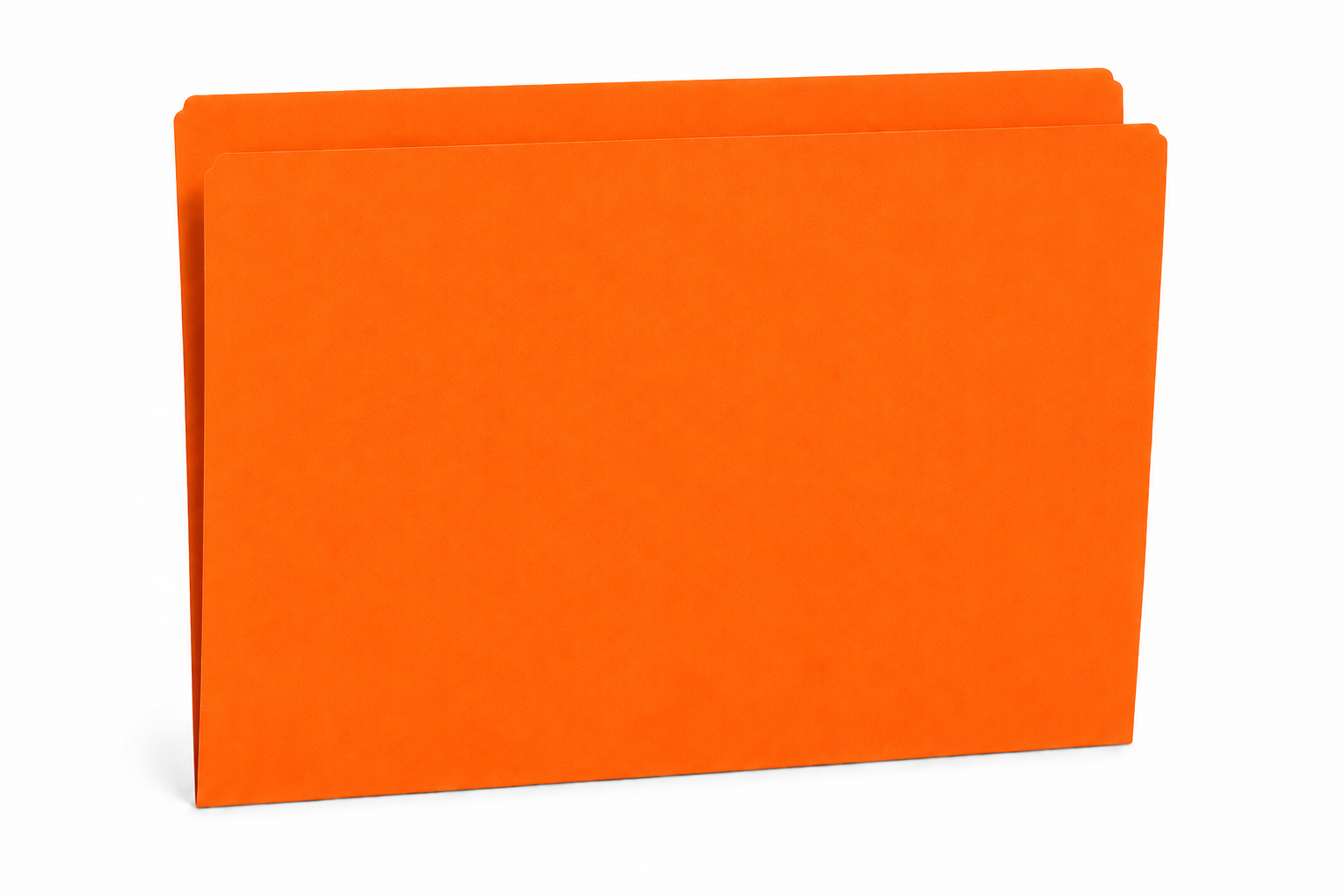 Top Tab Folder - 11Pt. Orange - Legal Size with Reinforced Full Cut Tab - 100/BX