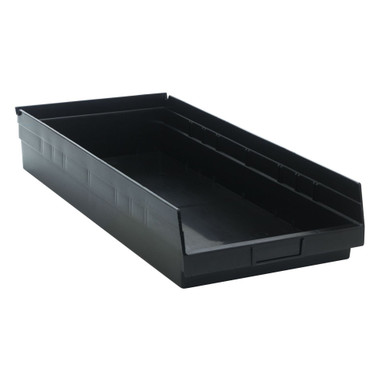 Conductive Economy Shelf Bin 24" x 11" x 4" - Black - Case of 6