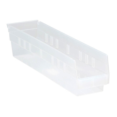 Economy Shelf Bin 18" x 4" x 4" - Clear - Case of 20