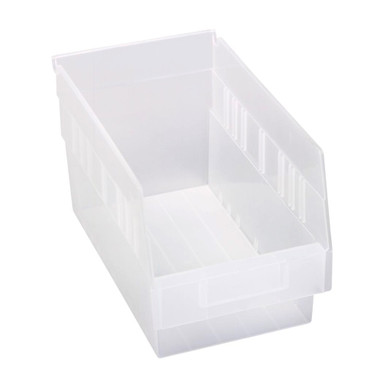 Economy Shelf Bin 12" x 7" x 6" - Clear - Case of 30