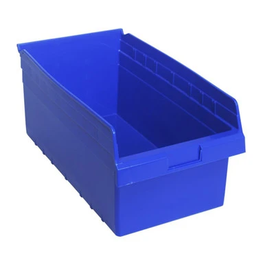 Economy Shelf Bin 18" x 11" x 8" - Blue - Case of 8