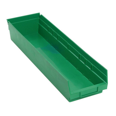 Economy Shelf Bin 18" x 11" x 4" - Green - Case of 6