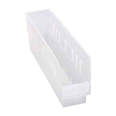 Economy Shelf Bin 18" x 4" x 6" - Clear - Case of 20
