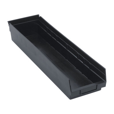 Conductive Economy Shelf Bin 18" x 11" x 4" - Black - Case of 6