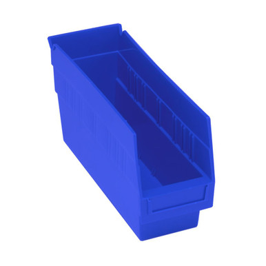 Economy Shelf Bin 12" x 4" x 6" - Blue - Case of 36