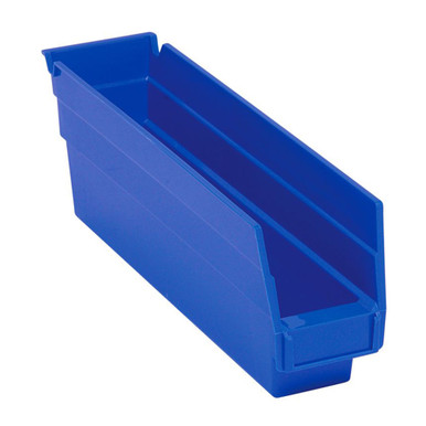 Economy Shelf Bin 12" x 3" x 4" - Blue - Case of 36