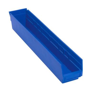 Economy Shelf Bin 18" x 8" x 4" - Blue - Case of 10