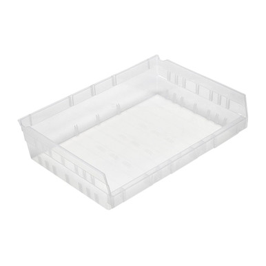 Economy Shelf Bin 16" x 12" x 4" - Clear - Case of 6