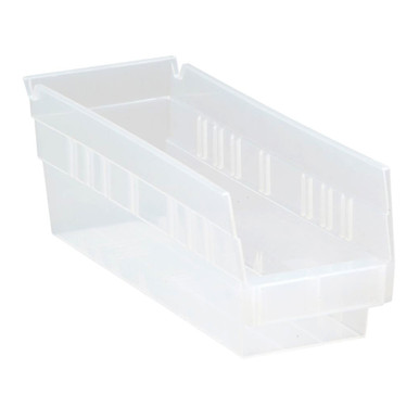 Economy Shelf Bin 12" x 4" x 4" - Clear - Case of 36