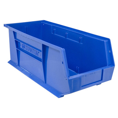 Ultra Stack and Hang Bins 18" W x 8.25" D x 7" H - Blue - Case of 6