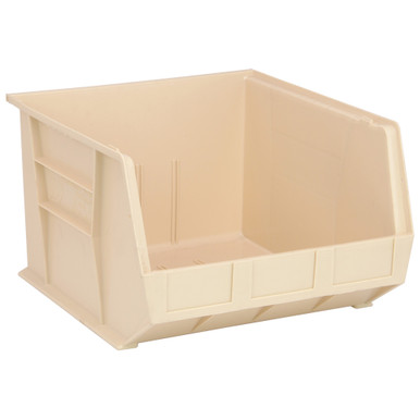 Ultra Stack and Hang Bins 18" W x 16.5" D x 11" H - Ivory - Case of 3