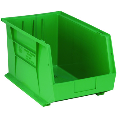 Ultra Stack and Hang Bins 18" W x 11" D x 10" H - Green - Case of 4