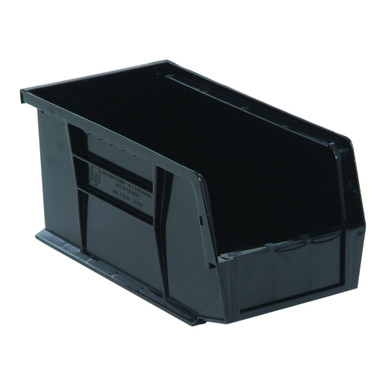 Ultra Stack and Hang Bins 10.88" W x 5.5" D x 5" H - Black - Case of 12