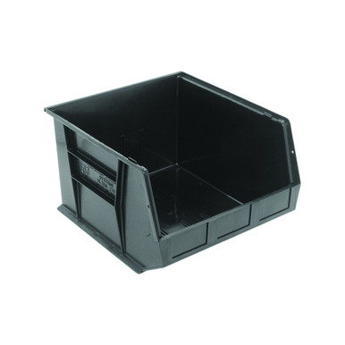 Ultra Stack and Hang Bins 18" W x 16.5" D x 11" H - Black - Case of 3