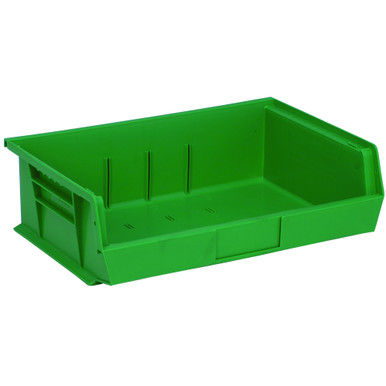 Ultra Stack and Hang Bins 10.88" W x 16.5" D x 5" H - Green - Case of 6