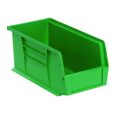 Ultra Stack and Hang Bins 10.88" W x 5.5" D x 5" H - Green - Case of 12