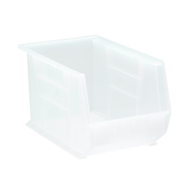 Ultra Stack and Hang Bins 13.63" W x 8.25" D x 8" H - Clear - Case of 12