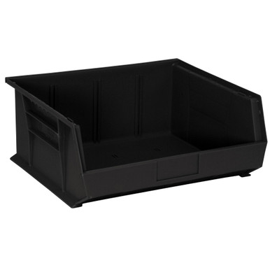 Ultra Stack and Hang Bins 14.75" W x 16.5" D x 7" H - Black - Case of 6