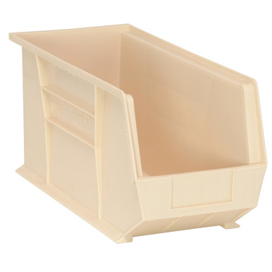 Ultra Stack and Hang Bins 18" W x 8.25" D x 9" H - Ivory - Case of 6