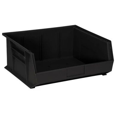 Ultra Stack and Hang Bins 14.75" W x 16.5" D x 7" H - Conductive Black - Case of 6